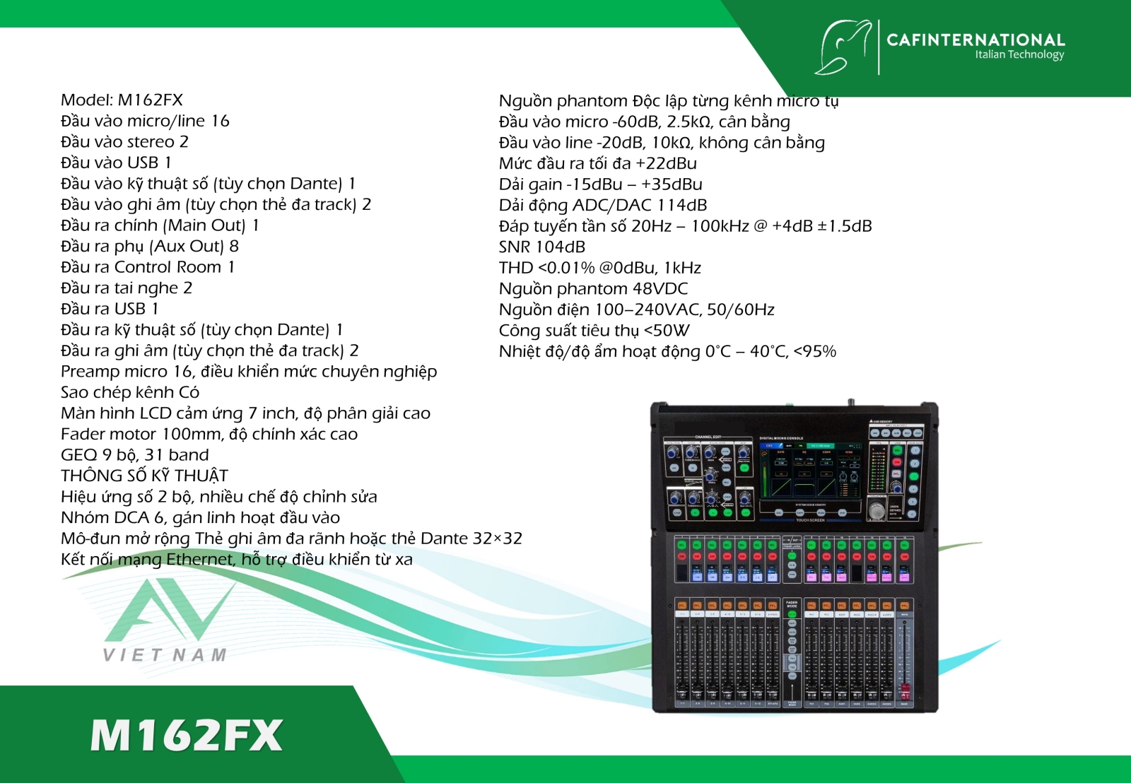 Mixer CAF M162FX